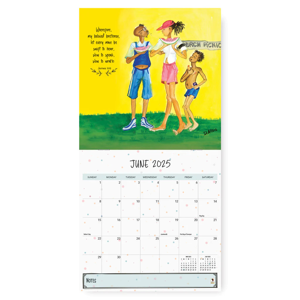 TOO BLESSED TO BE STRESSED | 2025 WALL CALENDAR