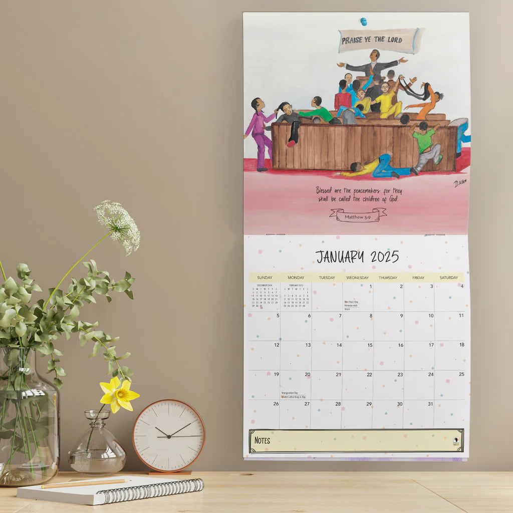 TOO BLESSED TO BE STRESSED | 2025 WALL CALENDAR
