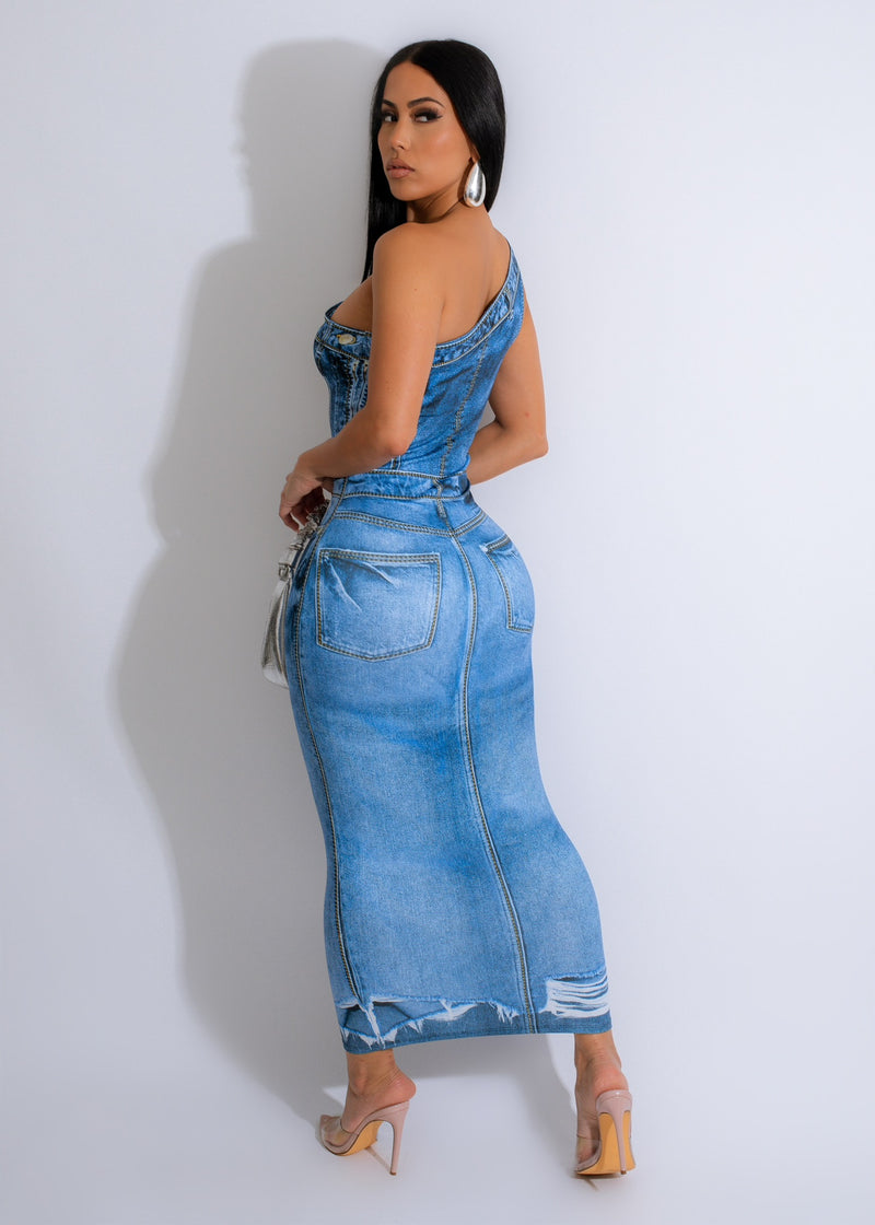 DENIM ALLURE| DRESS