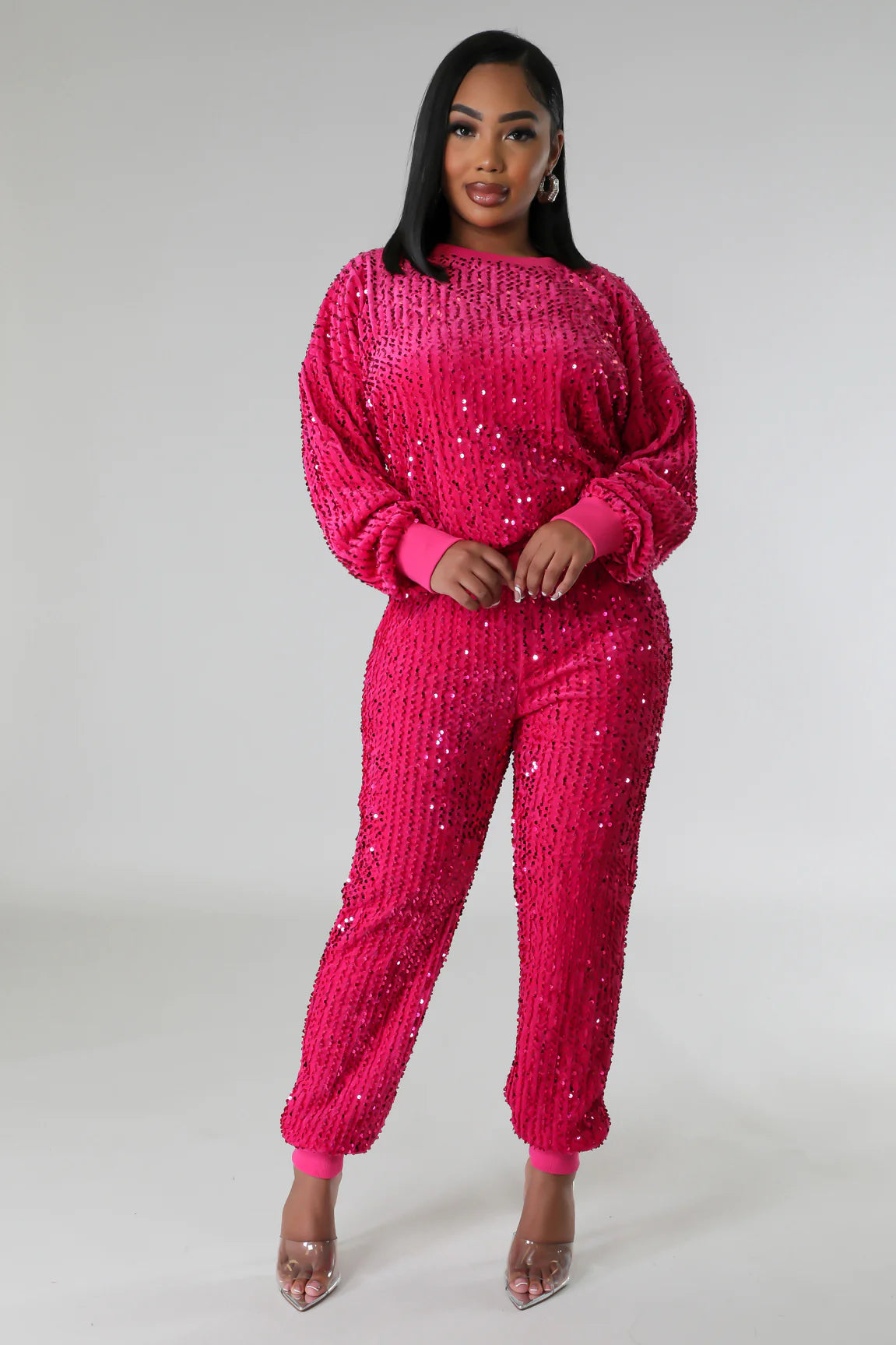 GLAMOUR GIRL | PANT SET PINK