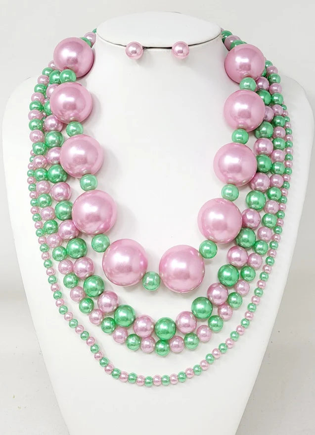 PRETTY GIRL PEARLS | NECKLACE SET