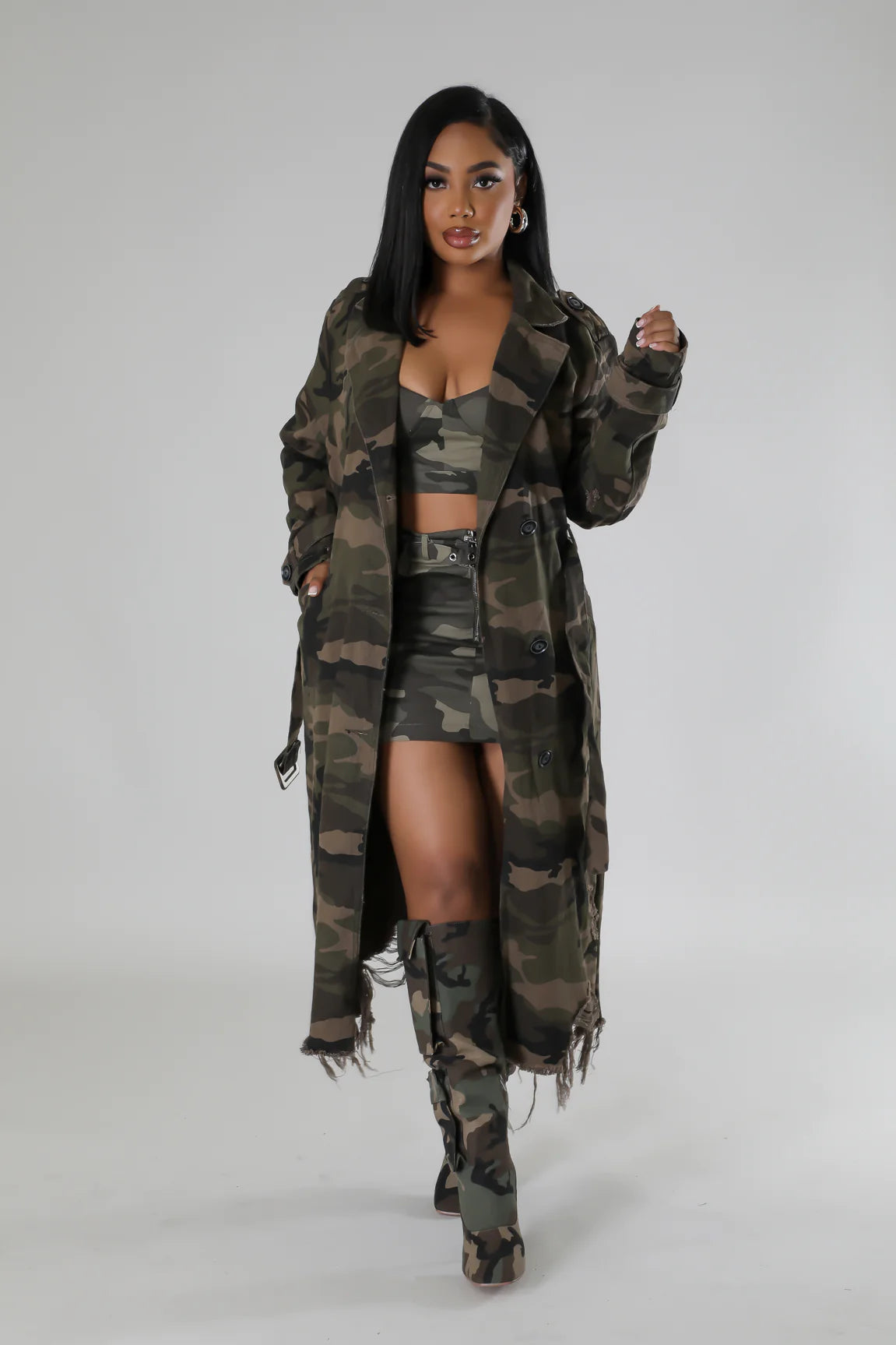 DISTRESSED KADET   | TRENCH COAT