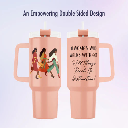 A WOMAN WHO WALKS WITH GOD | JOURNAL SET TOTE LARGE TUMBLER