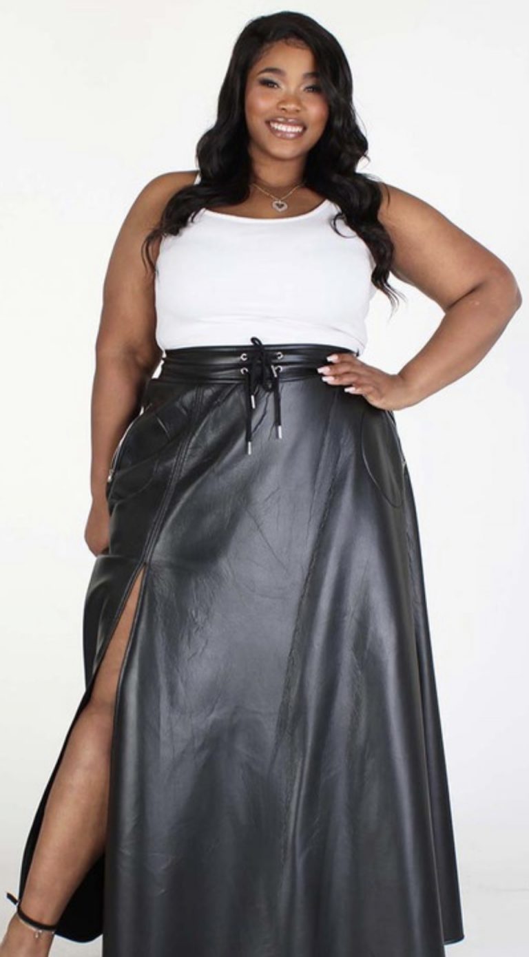 FAUX LEATHER SLAY | SKIRT