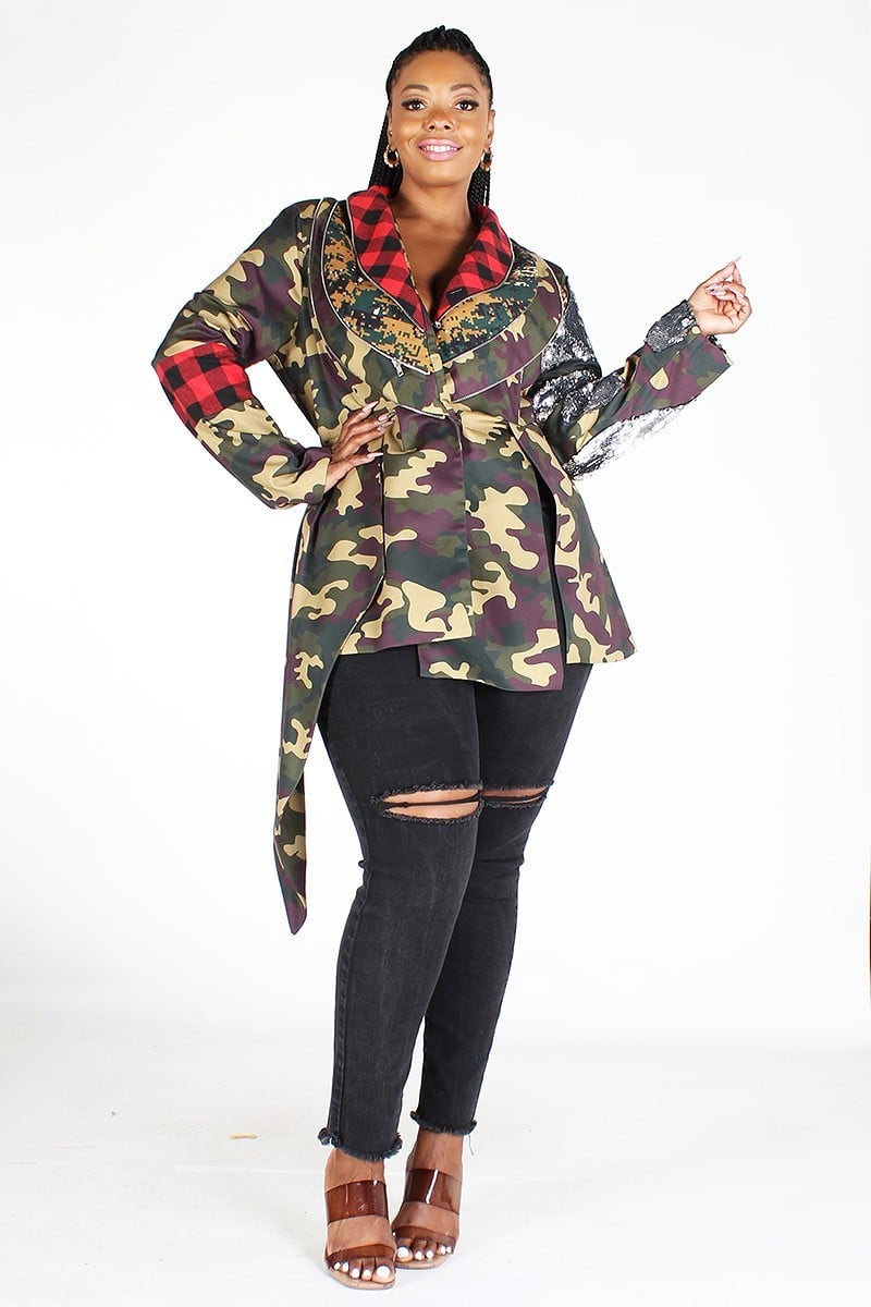 ALL THE VIBES | CAMOUFLAGE JACKET