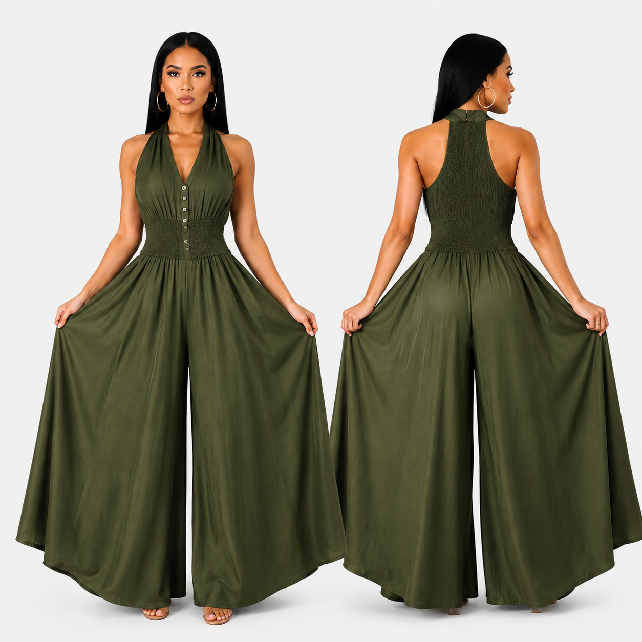 OMARI OLIVE | JUMPSUIT