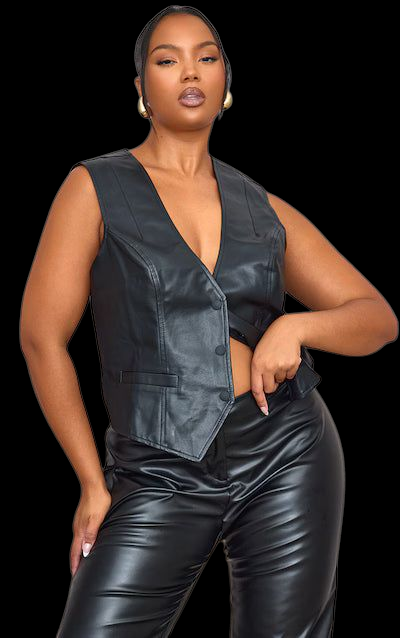 BIKER CHIC VIBES | FAUX LEATHER VEST