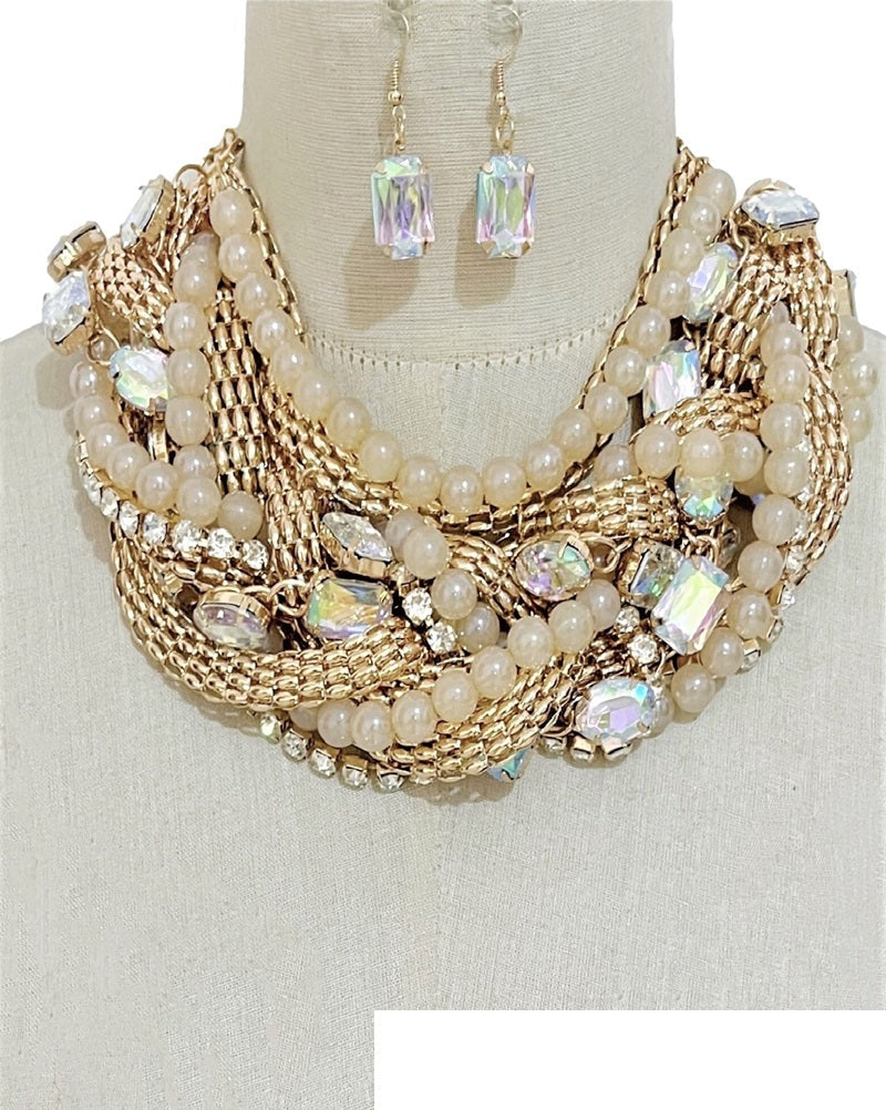 BRAIDED ELEGANCE  | NECKLACE SET