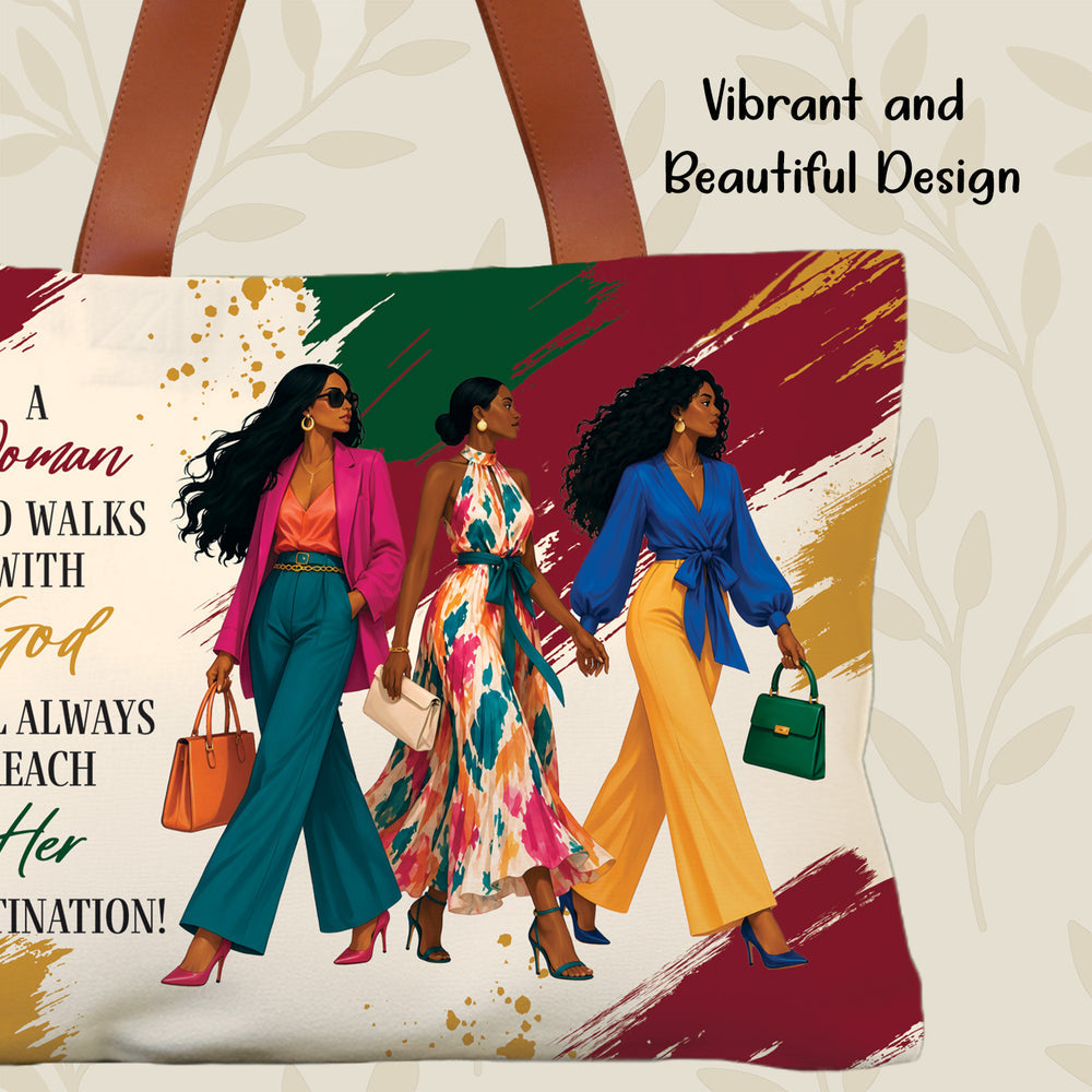 A WOMAN WHO WALKS WITH GOD | TOTE AND JOURNAL SET