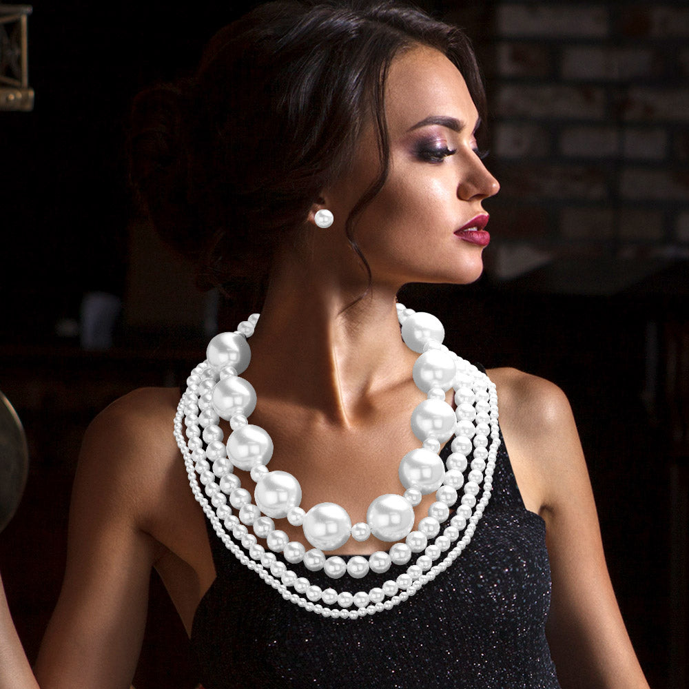 IMPRESS | PEARL NECKLACE SET