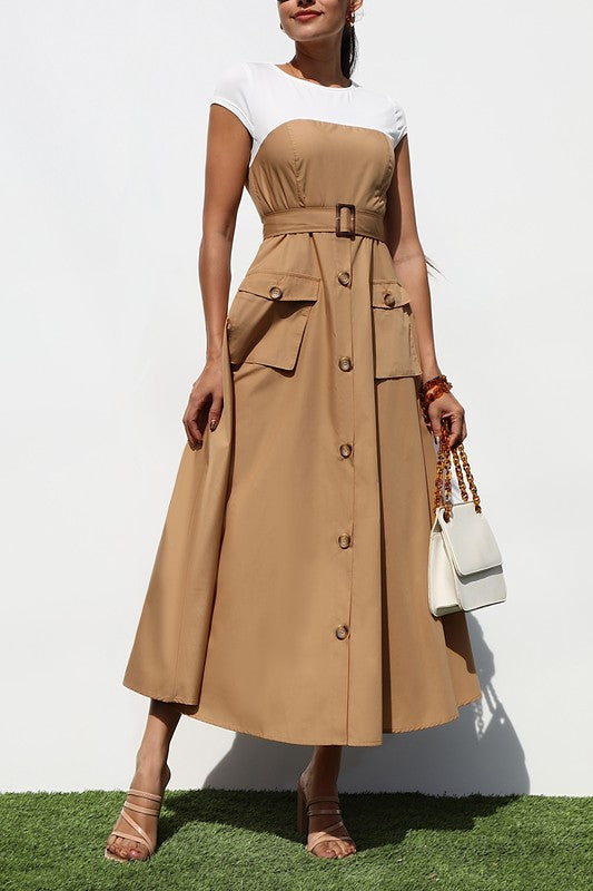 CASUAL IN KHAKI | DRESS