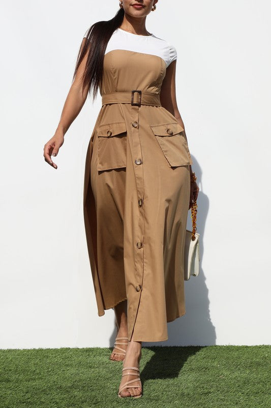 CASUAL IN KHAKI | DRESS
