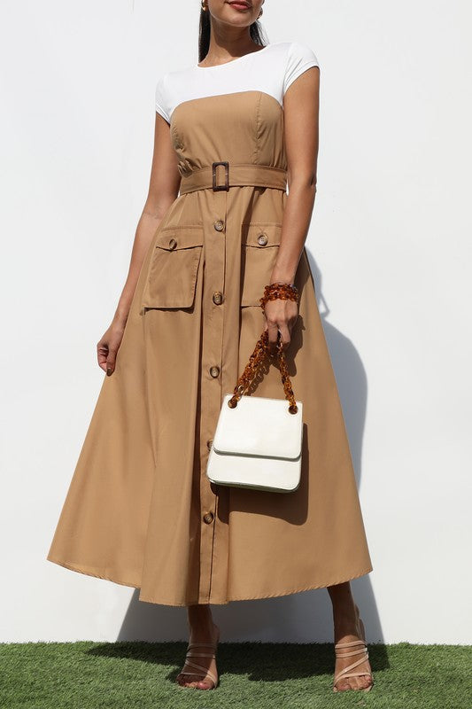 CASUAL IN KHAKI | DRESS