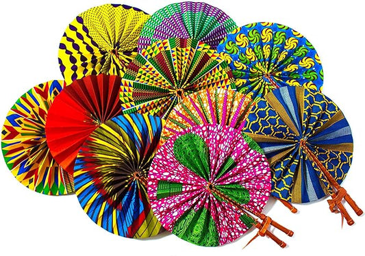 AFRICAN PRINT| FABRIC FANS