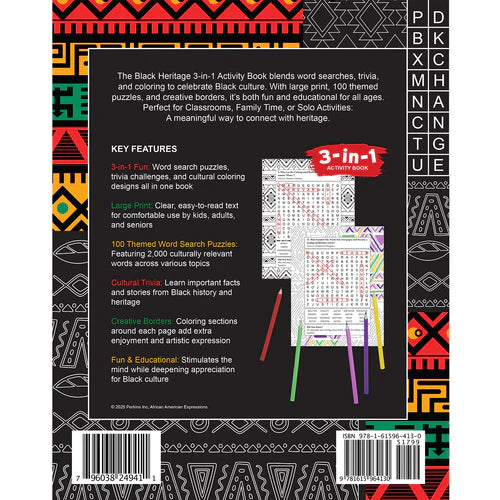 BLACK HERITAGE    |WORD SEARCH BOOK