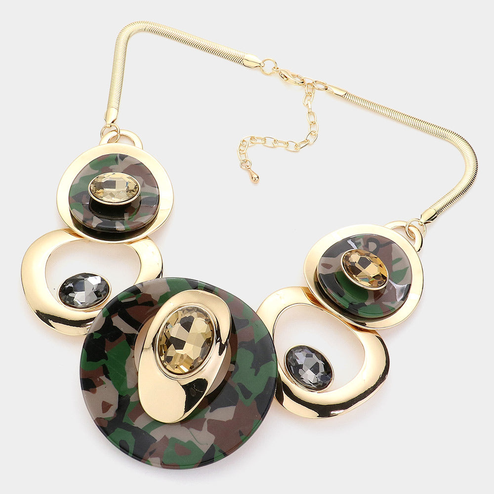 CAMO AND GOLD | NECKLACE SET