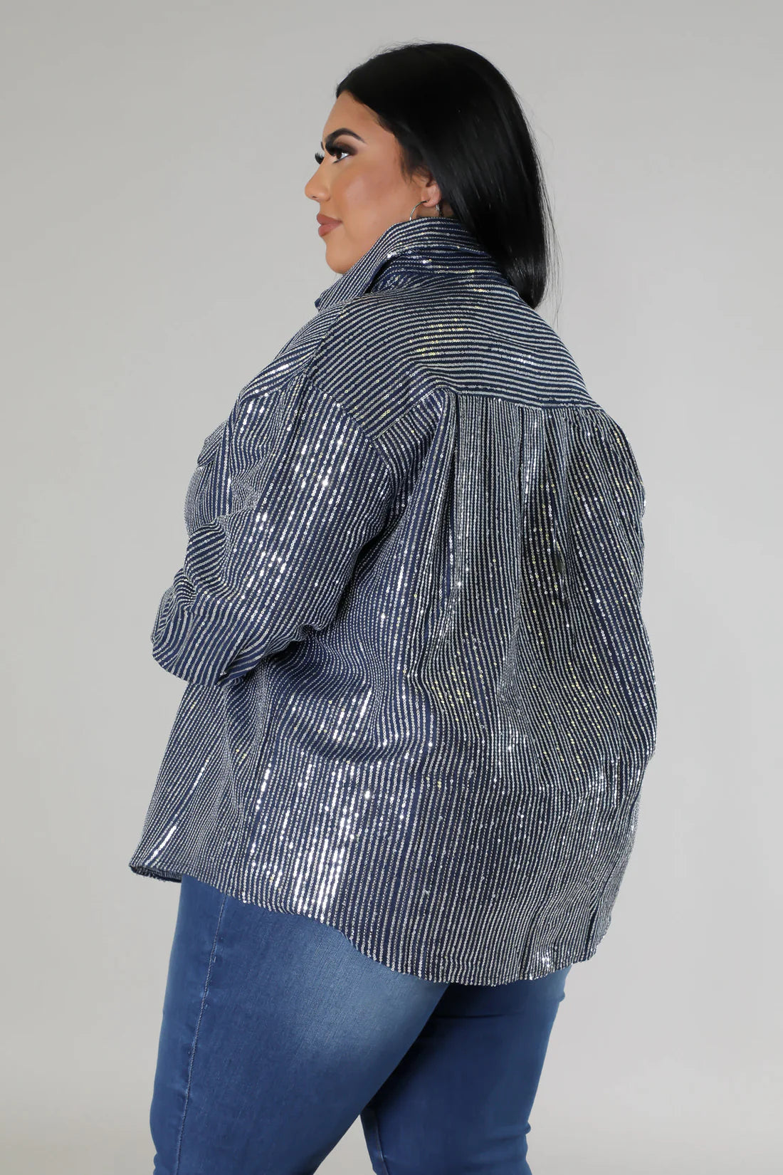 BLING IT ON | DENIM TOP