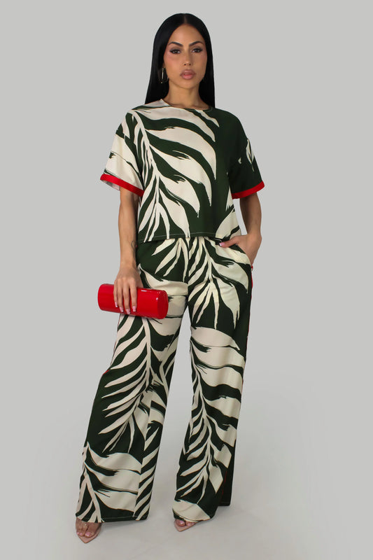 PALM PARADE |PANT SET