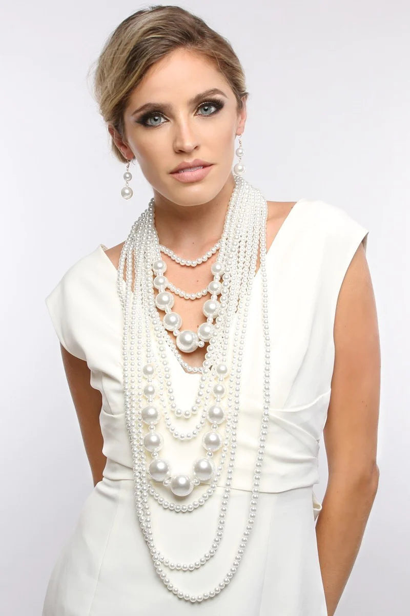 JAZZY LADY   |   PEARL NECKLACE SET