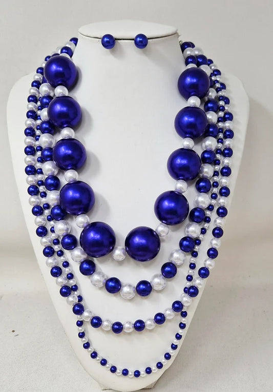 ZANORA  | PEARL NECKLACE SET