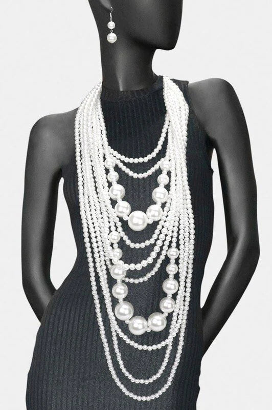 JAZZY LADY   |   PEARL NECKLACE SET