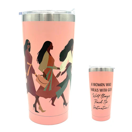 A WOMAN WHO WALKS WITH GOD  | JOURNAL SET TOTE SMALL TUMBLER