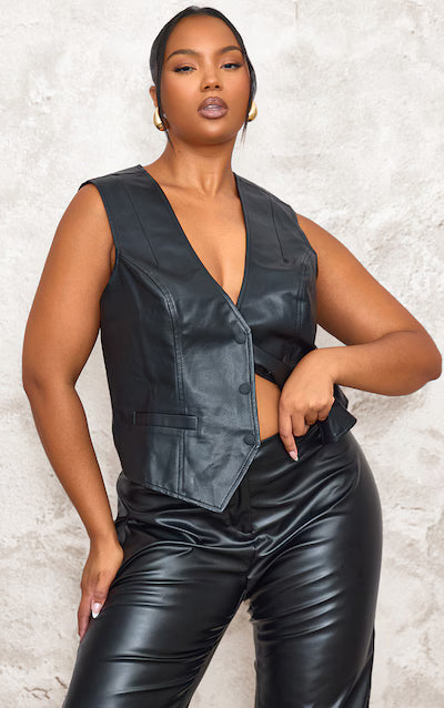 BIKER CHIC VIBES  | FAUX LEATHER VEST