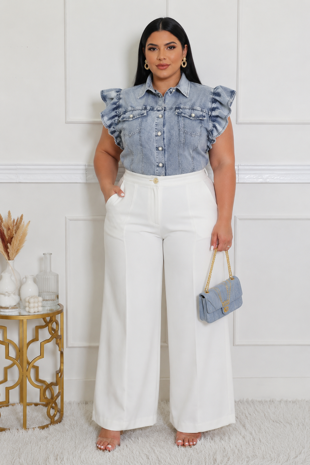 DARLING  | DENIM TOP