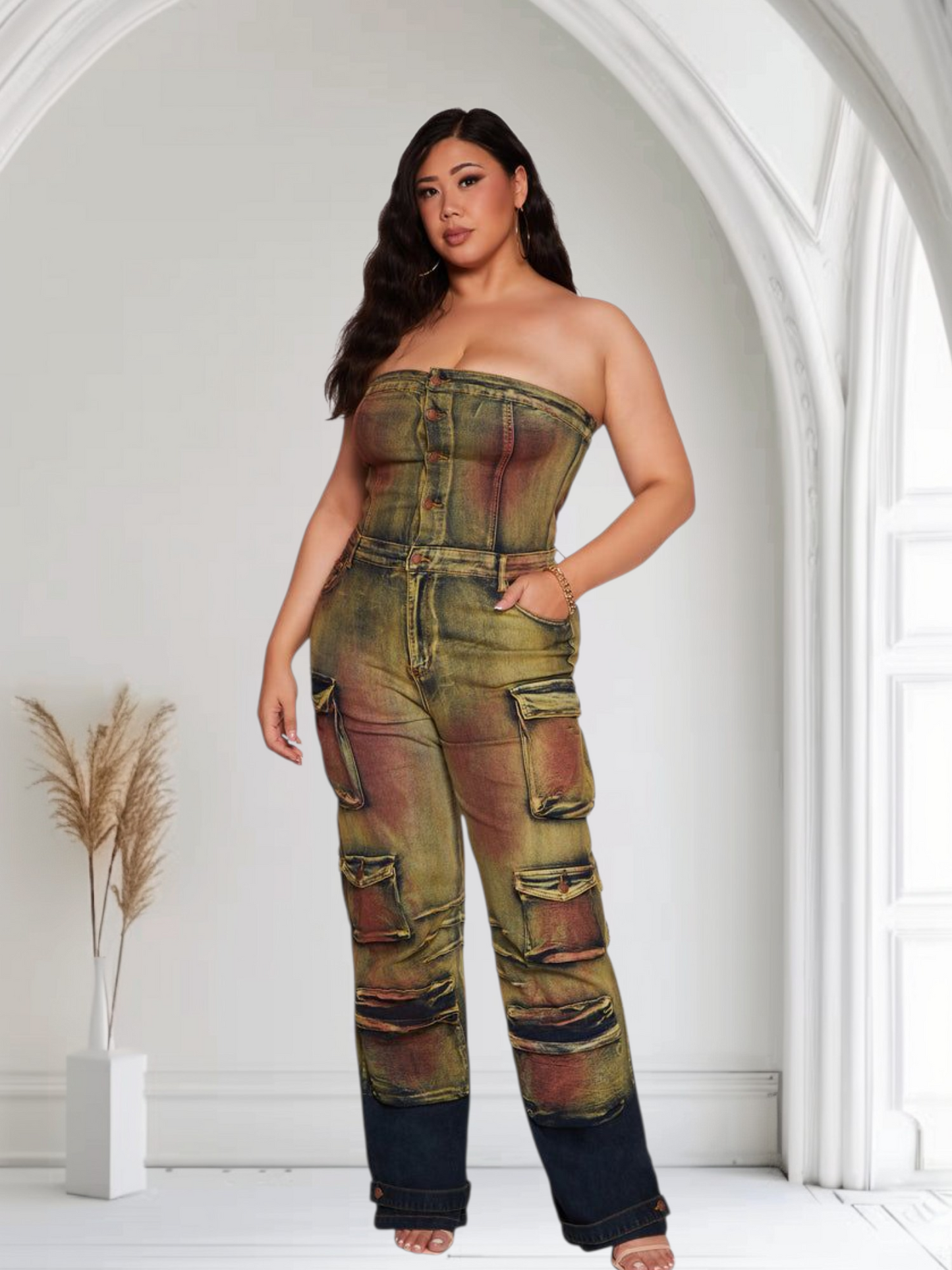 UTILITY TUBE |  DENIM JUMPSUIT