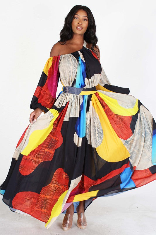 Burgos Colorful Maxi Dress