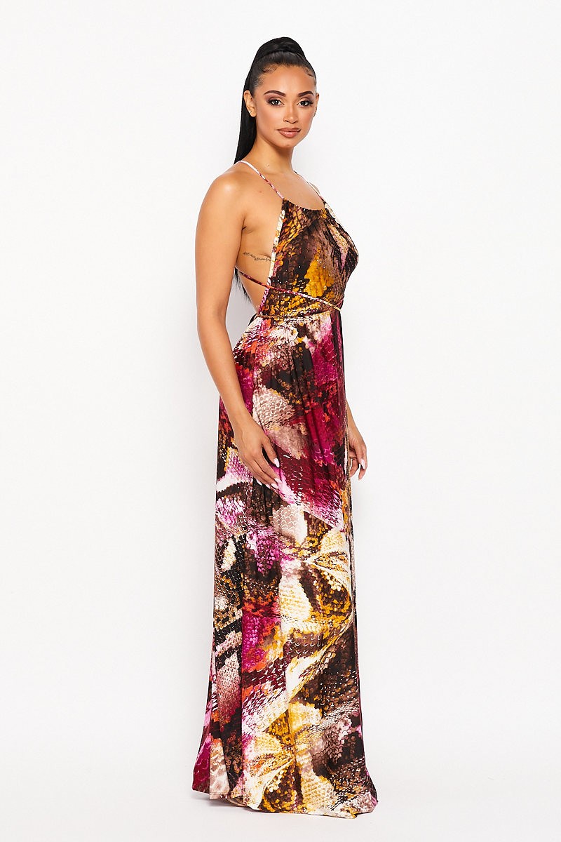 Solange Backless Design Maxi Dress