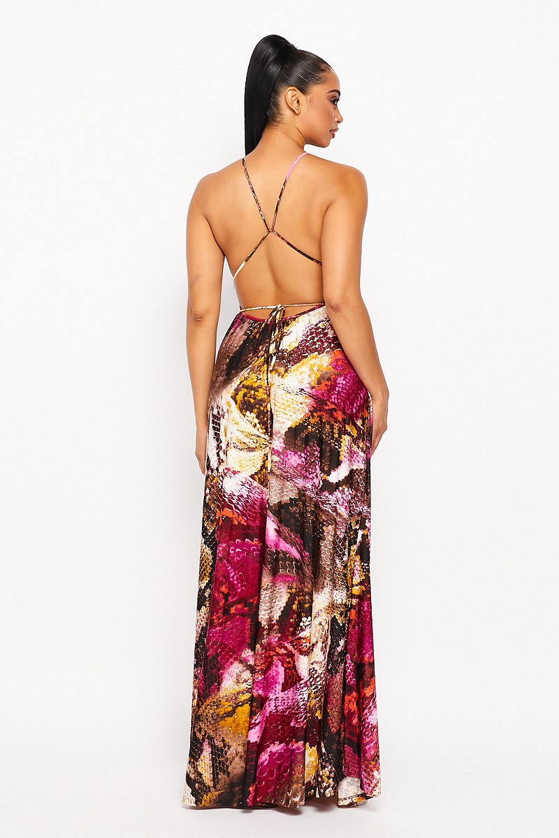 Solange Backless Design Maxi Dress