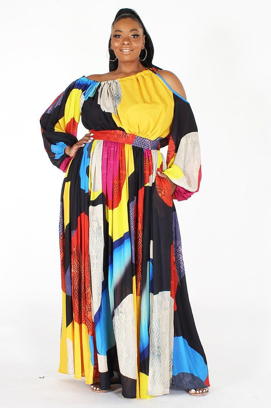 Burgos Colorful Maxi Dress